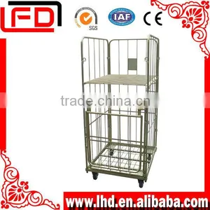Metal Wire Mesh Roll Container Trolley thumbnail-1