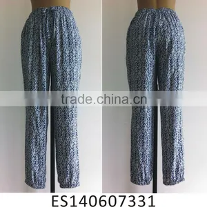 Viscose Printed Soft Lady Fashion Pants thumbnail-1