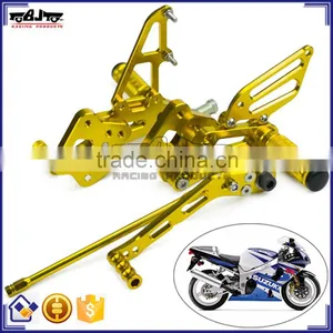 ARS-K6 Customized CNC Aluminium Racing Footrest Peg Motorcycle for Suzuki GSXR 600/750 06-09 thumbnail-1