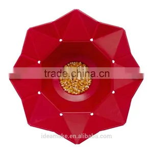 Foldable Microwave Silicone Popcorn Bowl SGS,FDA,LFGB Certified Popcorn Bowl thumbnail-6