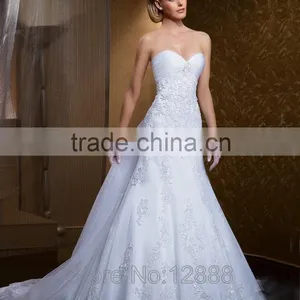 Wedding Dress Detachable Train 2016 New Robe thumbnail-1