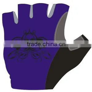 Dark Blue Skull 2015 Hot Sales Safety Gloves Sports Gloves Breathable Gloves Half Finger Gloves Cycling Gloves Bicycle Gloves thumbnail-1
