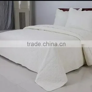 2015 New Designs,cheap Plain Bedspread Bedsheets Quilt Throw Set thumbnail-1