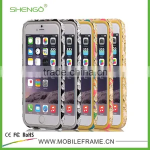 Funky Metal Frame/TPU Inlaid Phone Case thumbnail-1