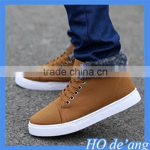 2015 New Men's Shoes Plus Velvet Winter Casual Shoes Korean Fashion Male Winter Warm Canvas Shoes Wholesale MHo-115 thumbnail-3