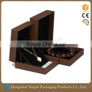 Custom Brown Plastic Pendant Jewelry Box Packaging thumbnail-1