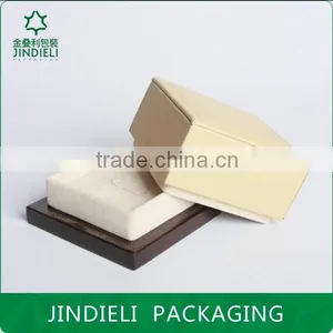 Top Grade Off-white Velvet Whole Jewelry Set Box Packaging thumbnail-5