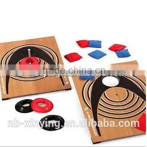 2016 Hot Selling MDF Double Wooden Toss Bean Bag Games With Sandbag and Ring for Kids Playing Cheap Price thumbnail-1