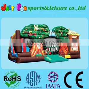 Safari Inflatable Kids Jumpers Obstacle Course thumbnail-1