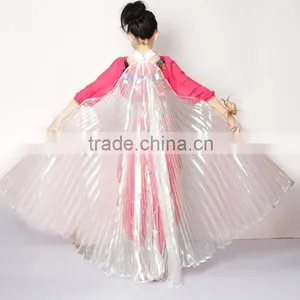 Transparent Silver Cheap Belly Dance Wings Children Belly Dance Isis Wings thumbnail-1