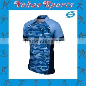 Sublimated Camo Rugby Jersey With Oem Service thumbnail-1