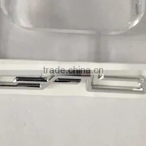 Custom 3d ABS Plastic Chrome Brand Logo Sticker,car Badge thumbnail-2