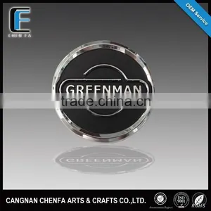New Arrival 3D ABS Plastic Chrome Plated Self-adhesive Round Car Emblem ,car Emblem thumbnail-1
