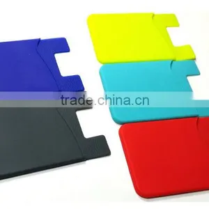 3M Sticker Custom Print Silicone Name Card Holder Wallet for Mobile Phone/cell Phone thumbnail-2