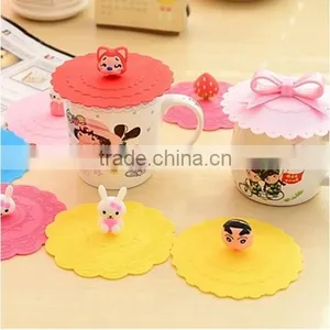 Hot Selling Delicate 100% Safe Food Grade Silicone Cup Lid,silicone Coffee Cups Cover thumbnail-2