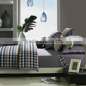 Luxury Classic Look Pure Cotton 60s 400 Thread Count Yarn Dyed 4pcs Quilt Cover Set thumbnail-1