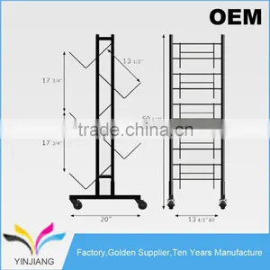Shop Supply Metal Flooring 5-Case Wine Tower Storage Shelf for Selling thumbnail-3