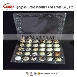 Clear Transprate Bilster Clamshell Plastic Quail Eggs Container 30 Slots thumbnail-6