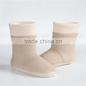 Ladies Mix Silver Knitted Boot thumbnail-1