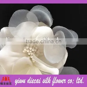 Colorful Artificial Handmade Fabric Flower thumbnail-2