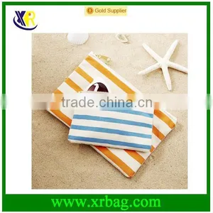 Striped Canvas Makeup Bags thumbnail-1