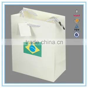 China Manufacturer Customized Cheap Recycle Paper Bag Machine Made Production Paper Bag for Shopaping thumbnail-1