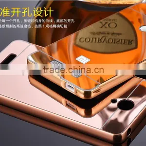 Luxury Mirror Cover Metal Aluminum Bumper Phone Case For Xiaomi For Redmi Note 3 thumbnail-3
