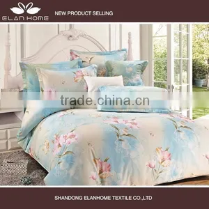 100% Cotton 128*68 40s*40s Pigment Printting Wholesale Bed Cover Set With Zipper thumbnail-2