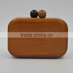 Fashion Wood 20136 MiNi Evening Bag Wood Day Clutch Acrylic Box Bag Chain Women's Cross-body Handbag Nice Wooden Handbag thumbnail-1