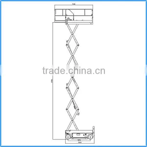 Best Selling Electro-hydraulic Scissor Lift,self-propelled Mobile Hydraulic Scissor Lift,four Wheels Mobile Scissor Lift Table thumbnail-3