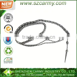 Metallic Yarn Silver Military Uniform Braid thumbnail-1