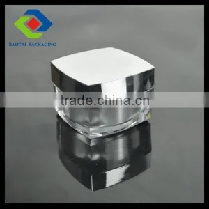 30ml Cosmetic Cream Jar,acrylic Jar,square Plastic Bottle thumbnail-1