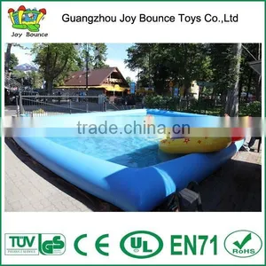 Big Inflatable Water Playground Pool , Customized PVC Inflatable Swimming Pool thumbnail-1