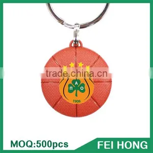 Wholesale Bulk Metal Two Sided Basketball Personalized Key Ring thumbnail-1