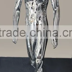 Chrome Standing Fashion Male Mannequin thumbnail-1
