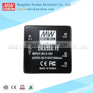 Meanwell 25~30W DC-DC Dual Output Converter Dual Output Switching Power Supply thumbnail-1