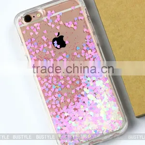 Wholesale Liquid Glitter Phone Case for Iphone 6 Plus, Soft Tpu Transparent Liquid Case for Samsung Galaxy s6 s7 j2 j5 j7 Bling Quality Choice thumbnail-2