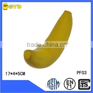 Custom PU Yellow Banana Stress Ball Toys for Sale thumbnail-1