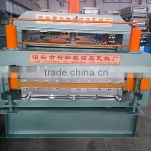 Trade Assurance Automatic Color Coated Metal Glazed Tile and Steel Corrugated Sheet Double Layer Roll Forming Machine thumbnail-2