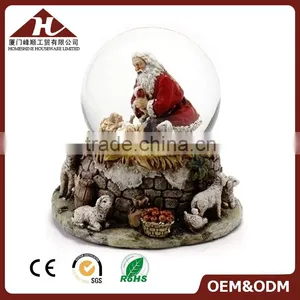 High Quality Xmas Figurines Snowglobe Metal Base thumbnail-5