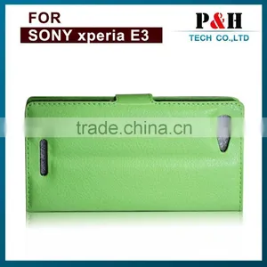 Hot Selling Mobile Phone Case Design Flip Leather Cover for Sony Xperia E3 thumbnail-3