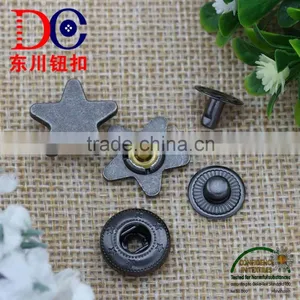 Star Design Snap Fastener Metal Button Spring Snap Button for Leather Jacket thumbnail-6