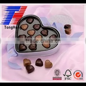Custom Exquisite Chocolate Packaging Gift Paper Box With Handle Drawer Heart thumbnail-6