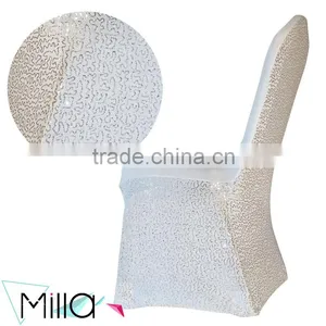 Sequined Spandex Chair Cover thumbnail-4