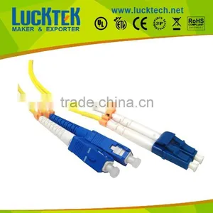 LC to SC Single Mode, Duplex, 9/125 Fiber Patch Cord thumbnail-1