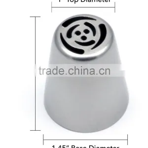 Stainless Steel Russian Piping Tips and Tri Color Coupler Home Baking DIY Cake Pastry Decoration Tool thumbnail-4