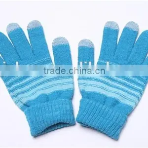 Screen Touch Gloves for Men Women Winter Stripe Gloves Fashion Gloves, 6 Colors thumbnail-5