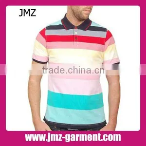 Mens Color Combination Polo Shirt thumbnail-1