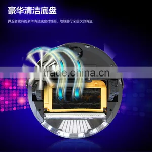 2016 Newest High Class 6 In 1 Multifunctional Robot Vacuum Cleaner With Double V-shaped Rolling Brush thumbnail-5