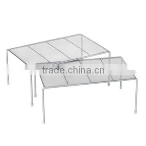 Metal Mesh Expandable Cabinet Shelf thumbnail-1